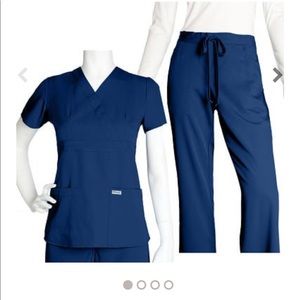 Small greys indigo mock wrap worn 1 year